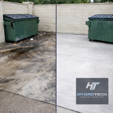Dumpster Pad Cleaning 1 Dumpster Pad Pressure Washing Houston Texas