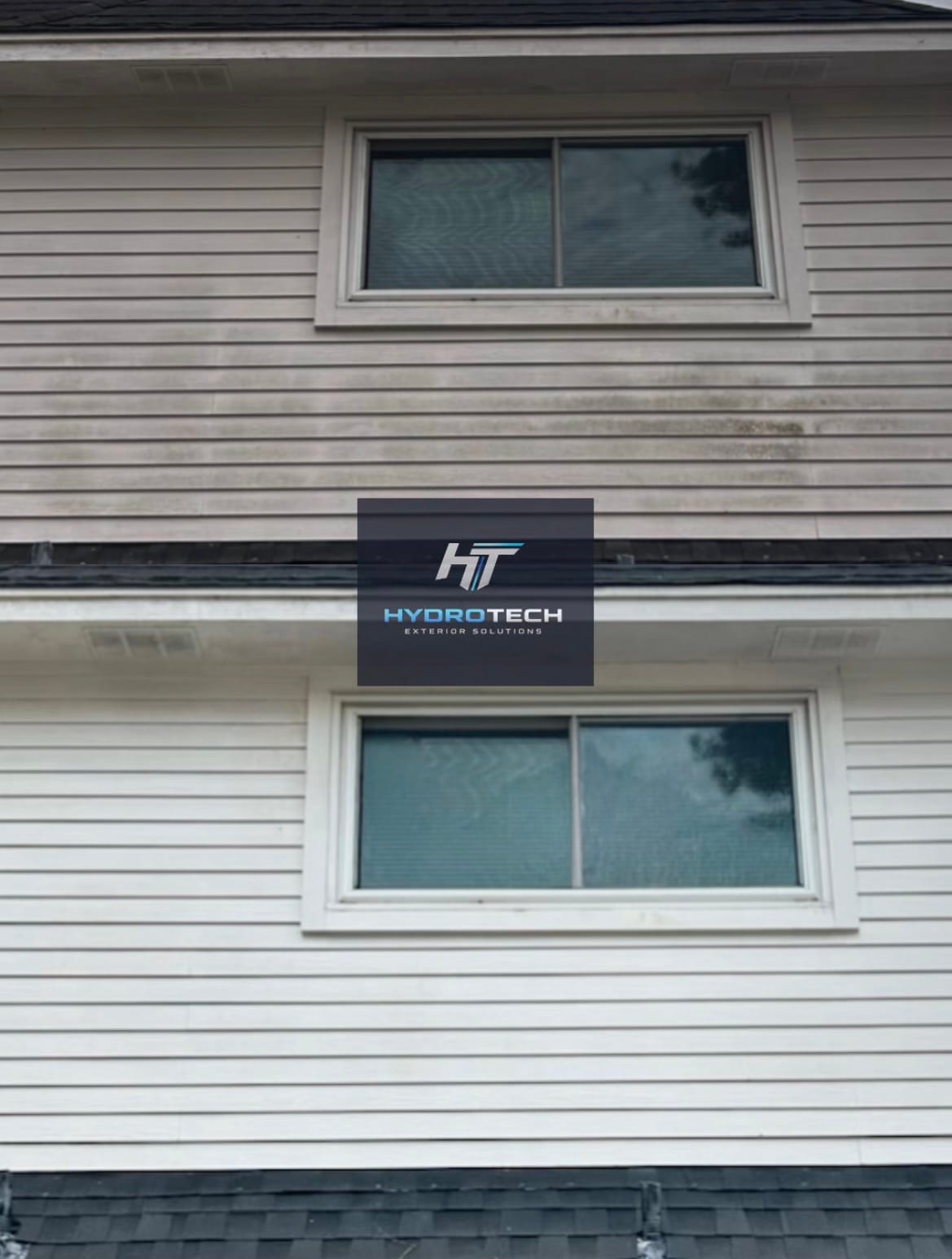 House Washing 3 Before and after house washing removing mildew from siding in Houston TX